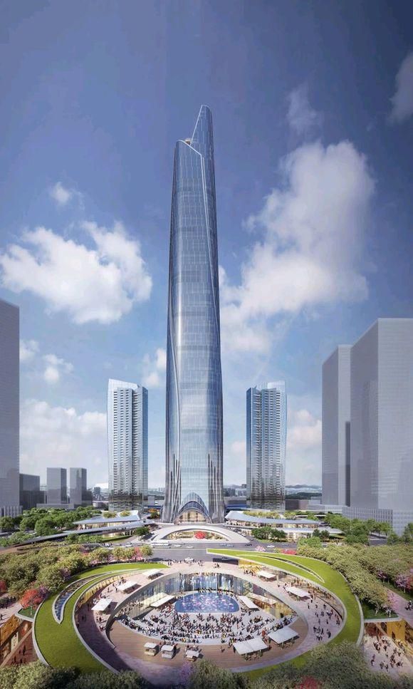 超高层摩天地标:武汉周大福金融中心进入施工阶段